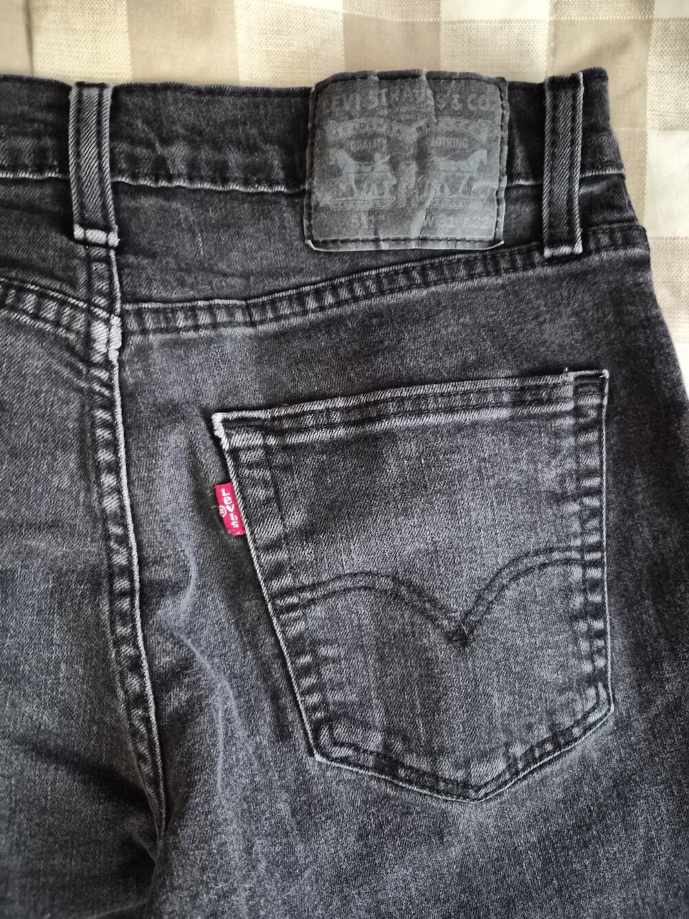 Men's Levi's 511 Slim Fit Jeans Faded Black Denim Dark Wash Size W31 L32